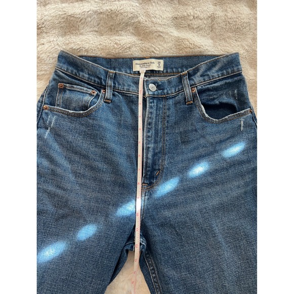 Abercrombie & Fitch Womens Straight Leg High Rise Stretch Jeans Size 29 - Picture 3 of 7